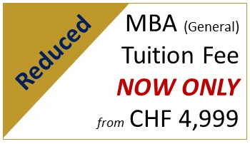 MBA General Reduced Tuition Fee